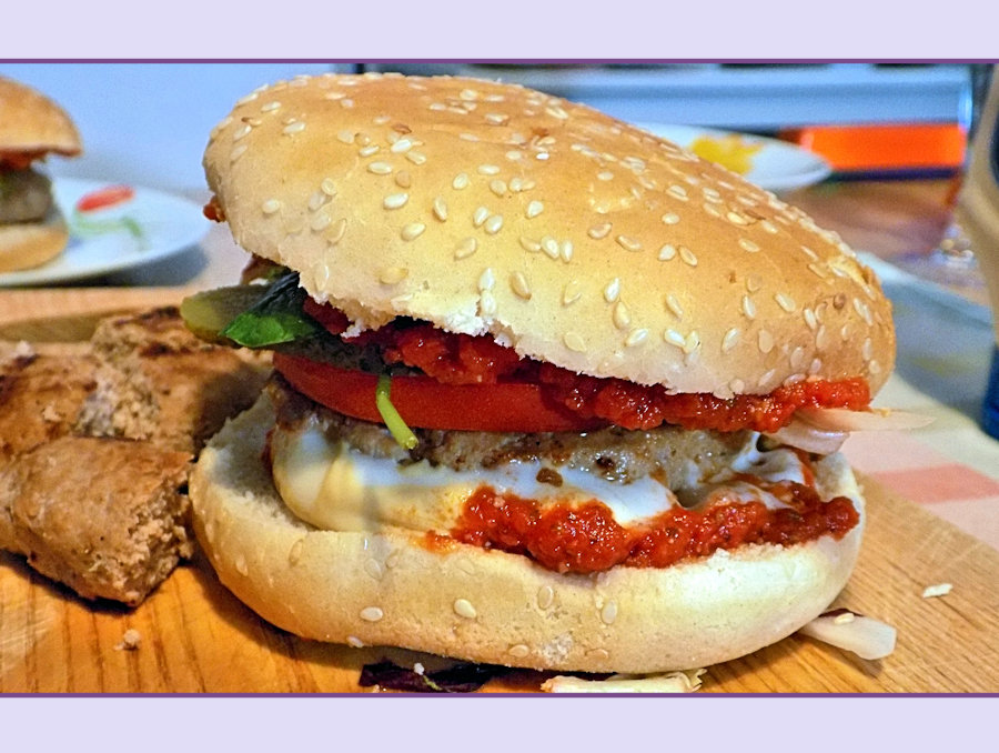 Homemade Turkey burger